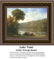 Lake Nemi, Fine Art Counted Cross Stitch Pattern, Alluring Landscapes Counted Cross Stitch Pattern