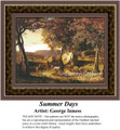 Summer Days, Summer Counted Cross Stitch Pattern, Fine Art Counted Cross Stitch Pattern