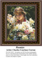 Peonies, Fine Art Counted Cross Stitch Pattern, Children Counted Cross Stitch Pattern