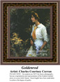 Goldenrod, Fine Art Counted Cross Stitch Pattern, Women Counted Cross Stitch Pattern