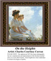 On the Heights, Fine Art Counted Cross Stitch Pattern, Women Counted Cross Stitch Pattern