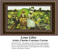 Lotus Lilies, Fine Art Counted Cross Stitch Pattern