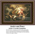 Justice and Peace, Fine Art Counted Cross Stitch Pattern