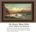 Mt. Desert, Main (1866), Fine Art Counted Cross Stitch Pattern, Waterscapes Counted Cross Stitch Pattern