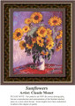 Sunflowers, Fine Art Counted Cross Stitch Pattern