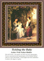 Tickling the Baby, Fine Art Counted Cross Stitch Pattern, Family Counted Cross Stitch Pattern