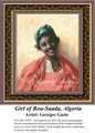 Girl of Bou-Saada, Algeria, Fine Art Counted Cross Stitch Pattern, Women Counted Cross Stitch Pattern