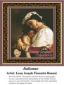 Italienne, Fine Art Counted Cross Stitch Pattern, Family Counted Cross Stitch Pattern