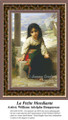 La Petite Mendiante, Fine Art Counted Cross Stitch Pattern, Children Counted Cross Stitch Pattern