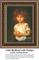 Little Redhead with Orange, Fine Art Counted Cross Stitch Pattern, Children Counted Cross Stitch Pattern