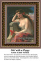 Girl with a Poppy, Fine Art Counted Cross Stitch Pattern, Women Counted Cross Stitch Pattern