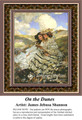 On the Dunes, Fine Art Counted Cross Stitch Pattern, Women Counted Cross Stitch Pattern