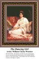 The Dancing Girl, Fine Art Counted Cross Stitch Pattern, Women Counted Cross Stitch Pattern