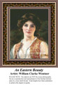 An Eastern Beauty, Fine Art Counted Cross Stitch Pattern, Women Counted Cross Stitch Pattern