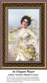 An Elegant Player, Fine Art Counted Cross Stitch Pattern, Women Counted Cross Stitch Pattern