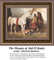 The Mounts of Abd El Kader, Fine Art Counted Cross Stitch Pattern