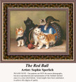 The Red Ball, Fine Art Counted Cross Stitch Pattern