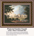 Projected Garden Facade, Architecture Counted Cross Stitch Pattern, Fine Art Counted Cross Stitch Pattern