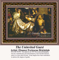 The Uninvited Guest, Fine Art Counted Cross Stitch Pattern, Social Counted Cross Stitch Pattern