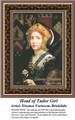 Head of a Tudor Girl, Fine Art Counted Cross Stitch Pattern, Women Counted Cross Stitch Pattern