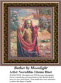 Bather by Moonlight, Fine Art Counted Cross Stitch Pattern, Women Counted Cross Stitch Pattern