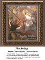 The Swing, Fine Art Counted Cross Stitch Pattern, Social Counted Cross Stitch Pattern