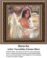 Raoucha, Fine Art Counted Cross Stitch Pattern, Women Counted Cross Stitch Pattern