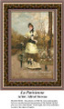 La Parisienne, Fine Art Counted Cross Stitch Pattern, Women Counted Cross Stitch Pattern