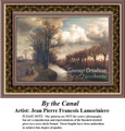 By the Canal, Waterscapes Counted Cross Stitch Patterns, Fine Art Counted Cross Stitch Pattern