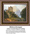 Hohenschwangau, Architecture Counted Cross Stitch Pattern, Fine Art Counted Cross Stitch Pattern