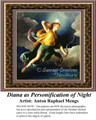 Women Cross Stitch Pattern | Diana as Personification of Night