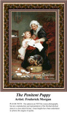 The Penitent Puppy, Fine Art Counted Cross Stitch Pattern