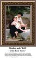 Mother and Child, Fine Art Cross Stitch Pattern, Family Counted Cross Stitch Pattern