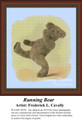 Vintage Cross Stitch Pattern | Running Bear