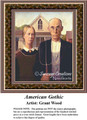 American Gothic, Cross Stitch Pattern by Grant Wood, Romance Counted Cross Stitch Pattern