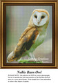 Owl Cross Stitch Pattern | Noble Barn Owl