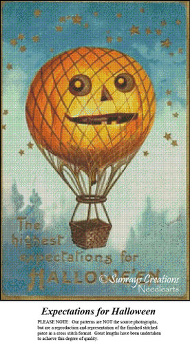 Expectations for Halloween, NS-333 cross stitch pattern