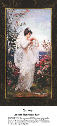 Spring, RE-1705 cross stitch pattern