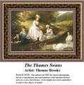 Fine Art Cross Stitch Pattern | The Thames Swans