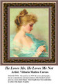 Fine Art Cross Stitch Pattern | He Loves Me, He Loves Me Not