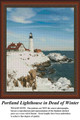 New England Cross Stitch | Portland Lighthouse in Dead of Winter