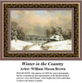 Winter Cross Stitch Patterns | Winter in the Country