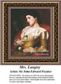 Fine Art Cross Stitch Pattern | Mrs. Langtry