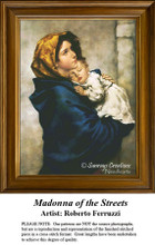 ヨーロッパ式刺繍絵タペストリー:  Madonna with the Child ヨーロッパ式刺繍絵タペストリー: Madonna with the Child