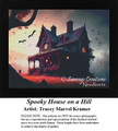 Halloween Cross Stitch Pattern | Spooky House on a Hill