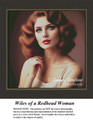 Vintage Cross Stitch Pattern | Wiles of a Redhead Woman