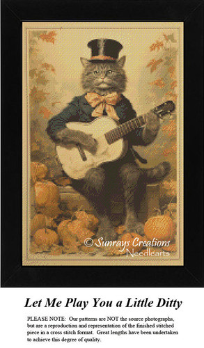 Let Me Play You a Little Ditty, NS-489 cross stitch pattern