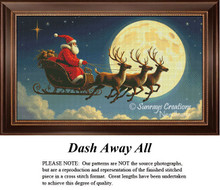 Christmas Cross Stitch Patterns | Dash Away All