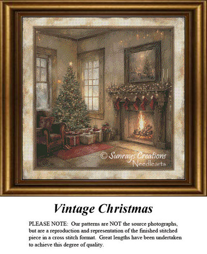 Vintage Christmas, NS-540 cross stitch pattern
