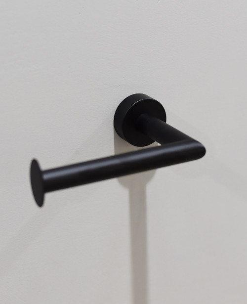 Nero toilet roll holder satin black
